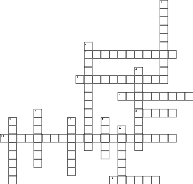 Respiratory System  Crossword Grid Image