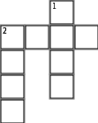 Week 1 Trick words Crossword Grid Image