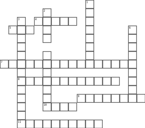 Fruits of the Spirit Crossword Grid Image