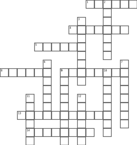 crucigrama Crossword Grid Image