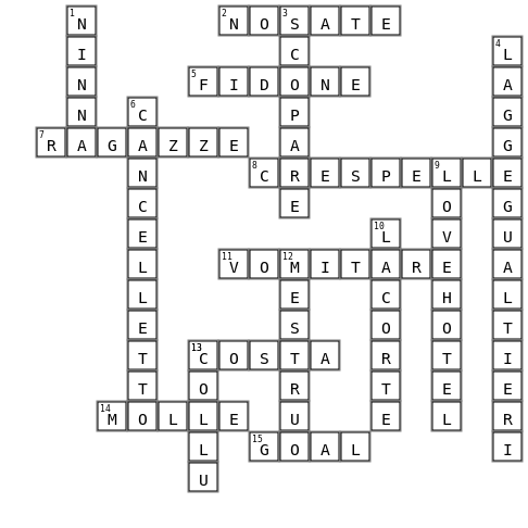 CRUCIVERBA ALE Crossword Key Image