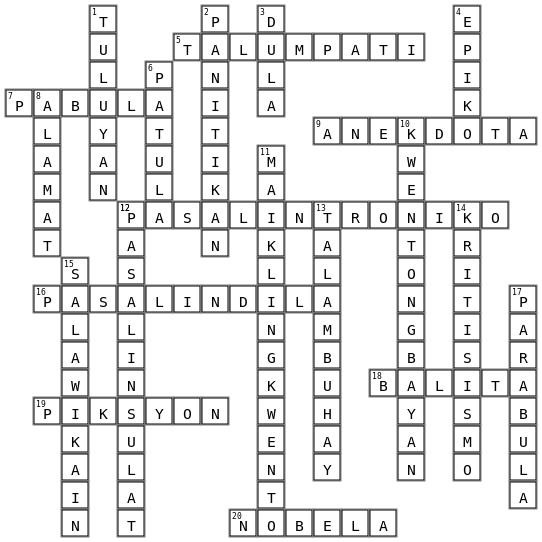 Aquino_crossword-puzzle Crossword Key Image