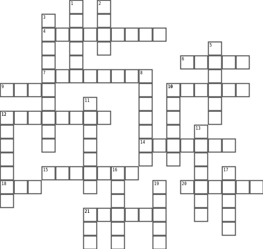 Cryptic Clocktower Crossword Grid Image
