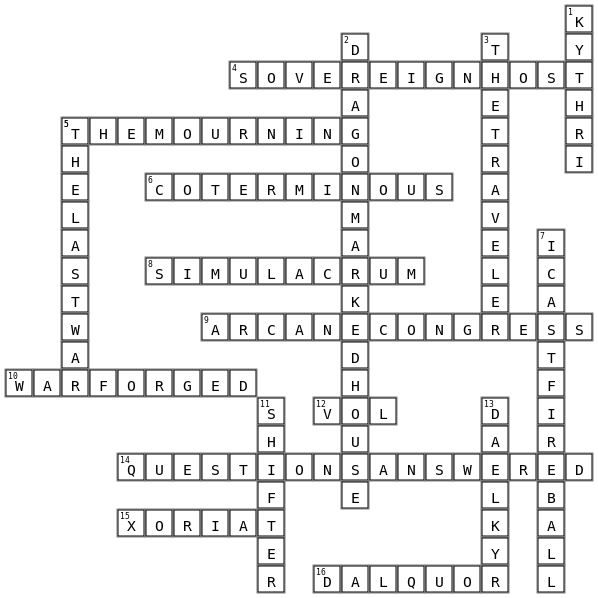Eberron Crossword Key Image