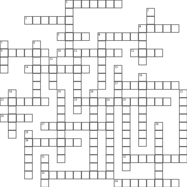 MLA 9 Crossword Puzzle Crossword Grid Image