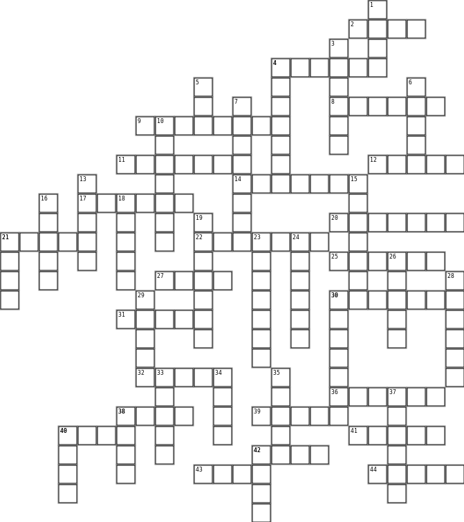 Vickie’s Family  Crossword Grid Image