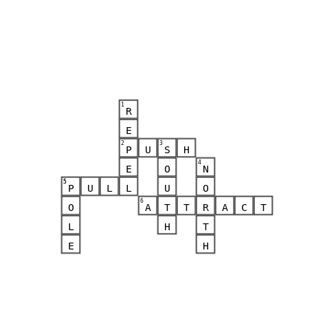 magnet Crossword Key Image