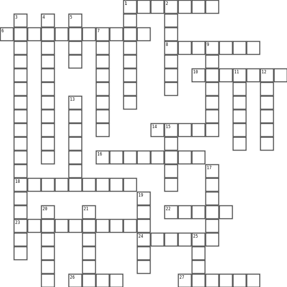 1 Crossword Grid Image