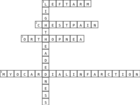 Activity Crossword Key Image