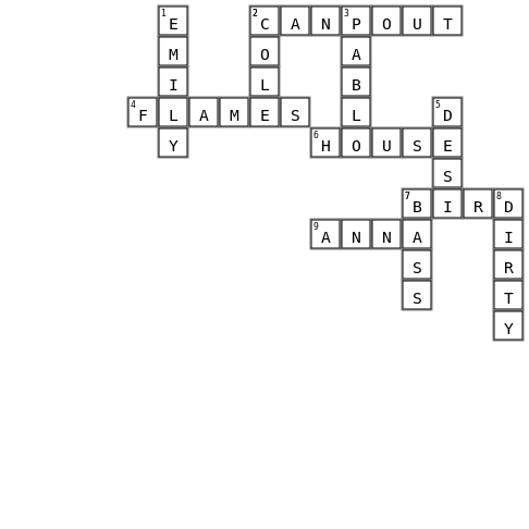 Alexs birthday crossword Crossword Key Image