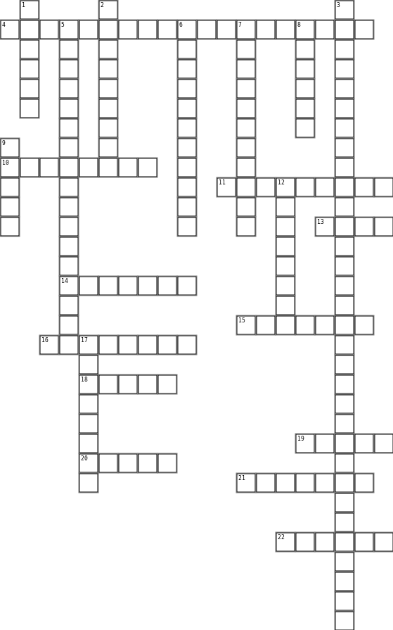 Holes Crossword Grid Image
