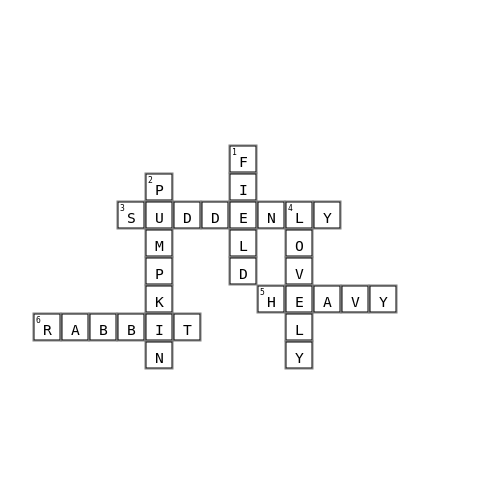 Lesson 3 Crossword Key Image