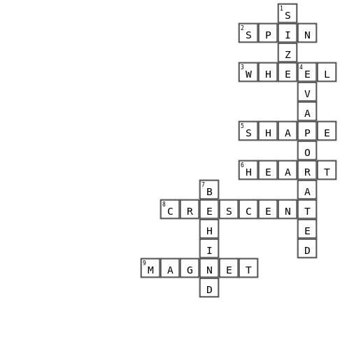 Review Crossword Key Image