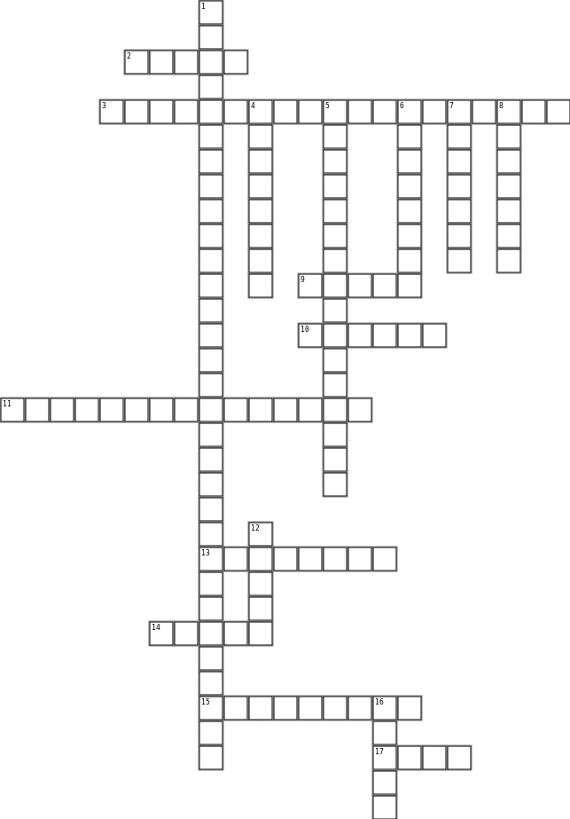 Economics: Unit 1 Crossword Grid Image