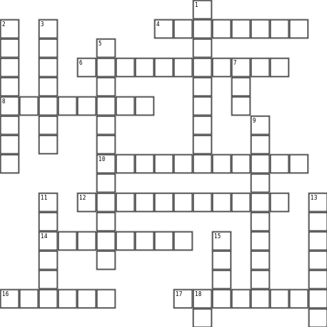 Kerst Crossword Grid Image