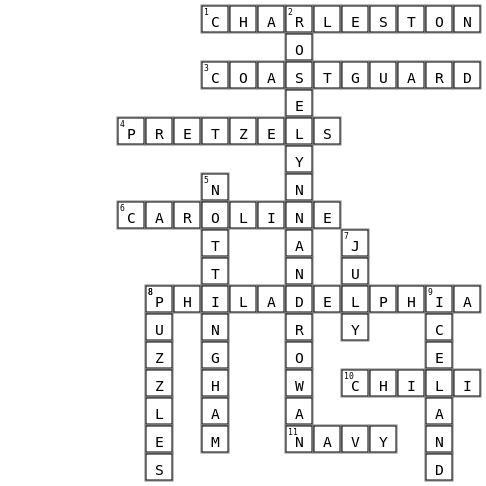 Amanda & Austin Crossword Key Image