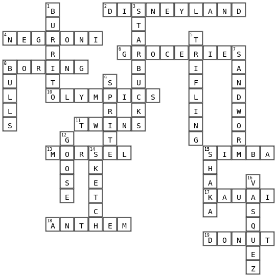 Phillips Wedding Crossword Crossword Key Image