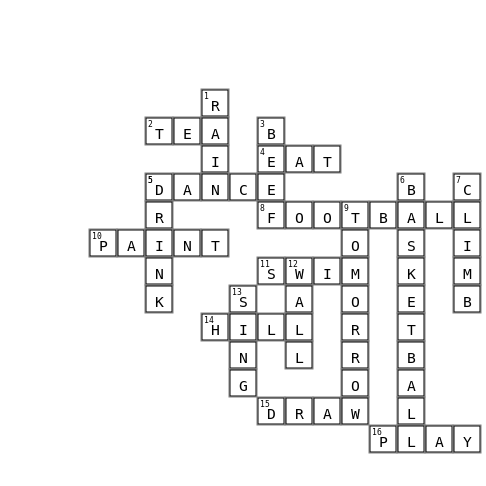 G2A Unit1Lesson2 Crossword Key Image
