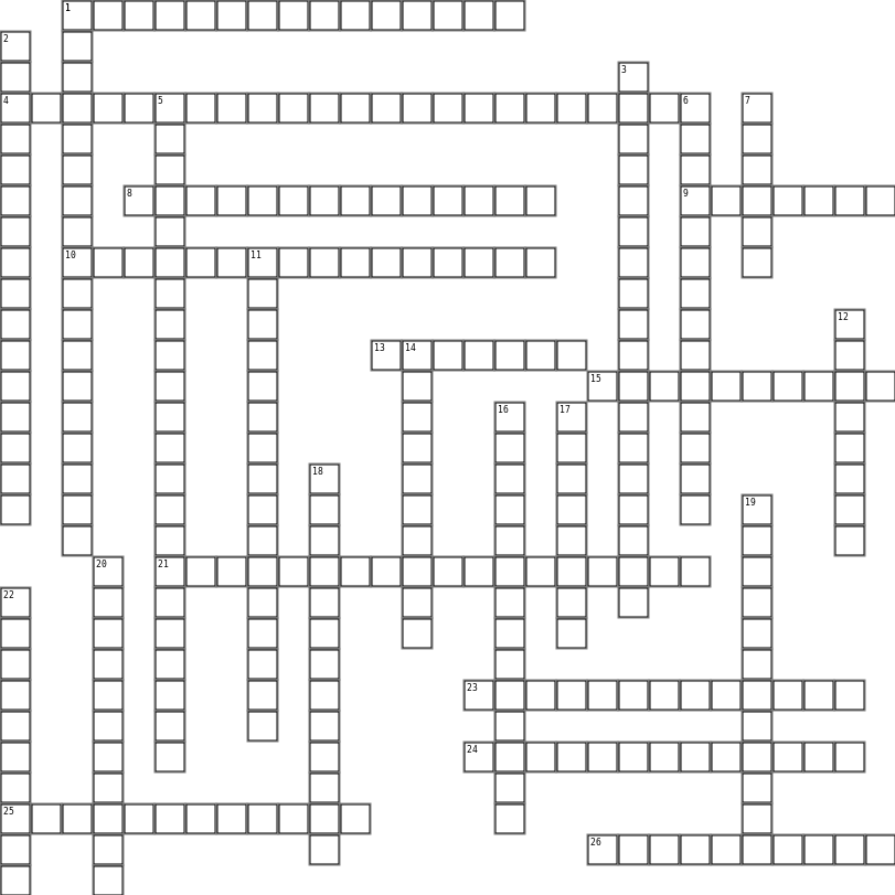 Psychology 11: Memory Crossword Grid Image