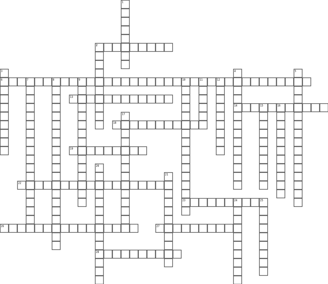 Toxicología crucigrama Crossword Grid Image