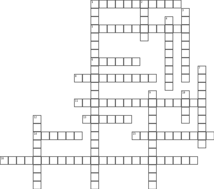 Wave Crossword Puzzle Crossword Grid Image