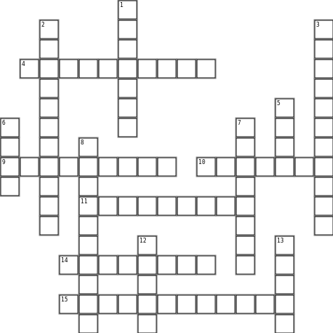 Newsletter H2 Crossword Grid Image