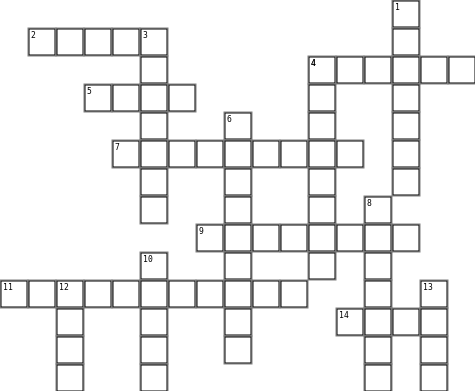 Allyson & Chris Crossword Grid Image