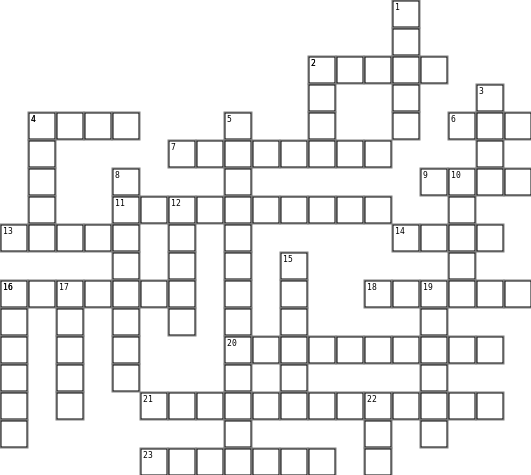 Bible Crossword Crossword Grid Image