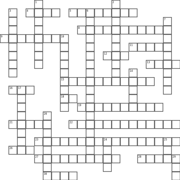 basic calculus  Crossword Grid Image