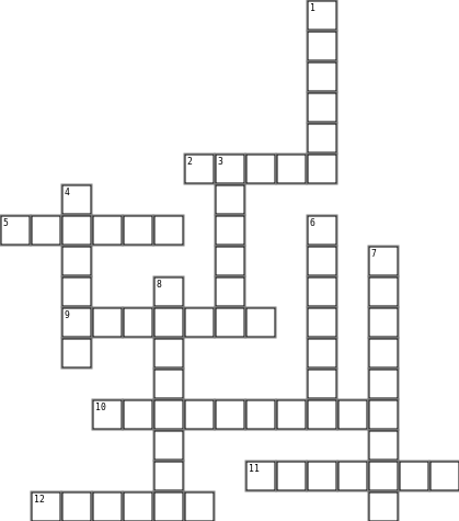 GOSSIP Crossword Grid Image