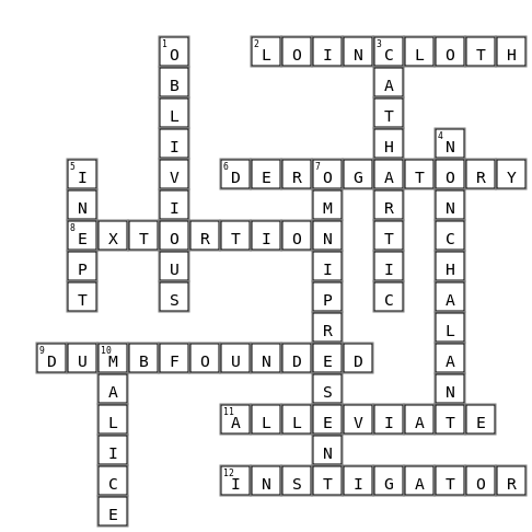 Christopher creed Crossword Key Image