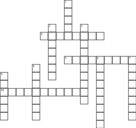 vocab contest Crossword Grid Image