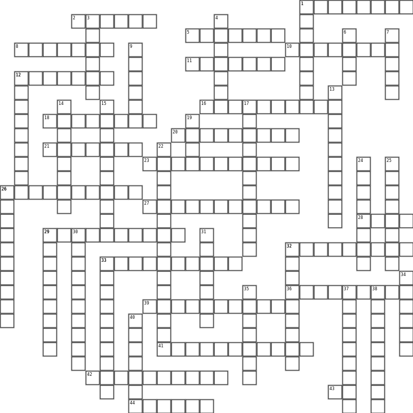 ESP HELP Crossword Grid Image