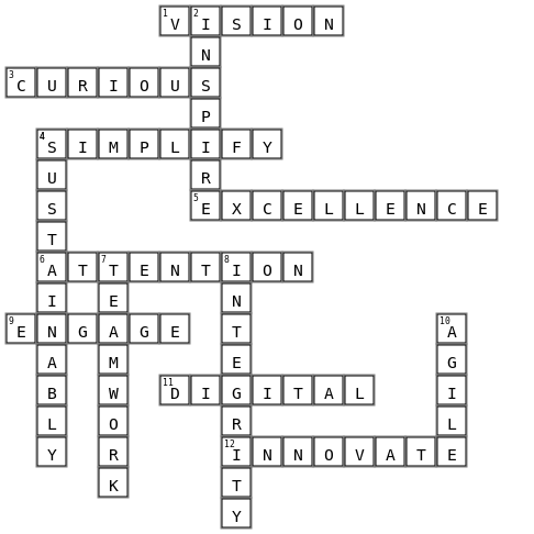 august crossword Crossword Key Image