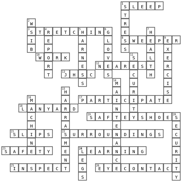 Crossword Crossword Key Image