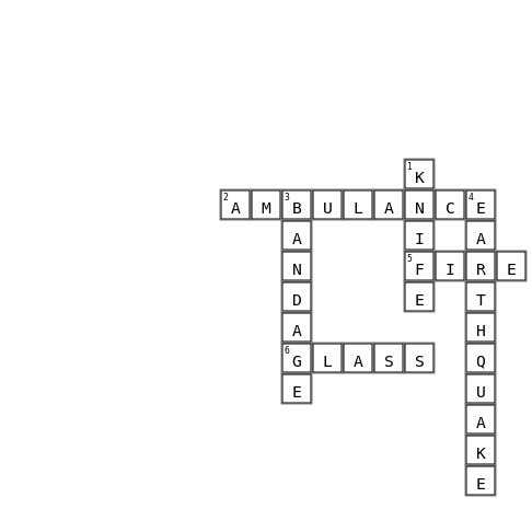 1 Crossword Key Image