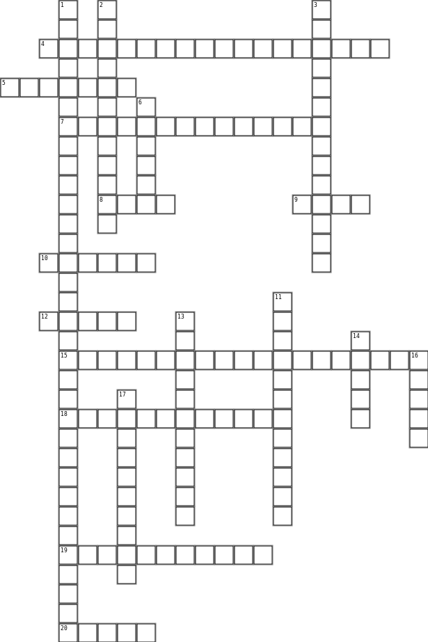 Infusion Crossword Grid Image