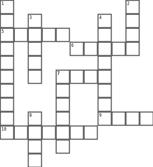 Babyshower Puzzle Crossword Grid Image