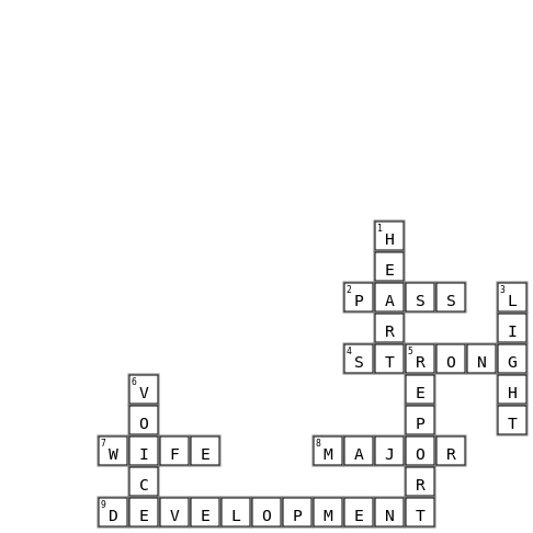 cecilia Crossword Key Image