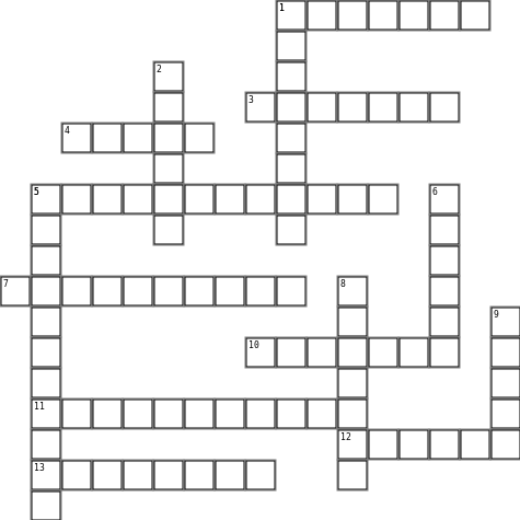 Día de los muertos Crossword Grid Image