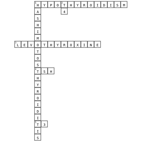 Station 1 Crossword Key Image