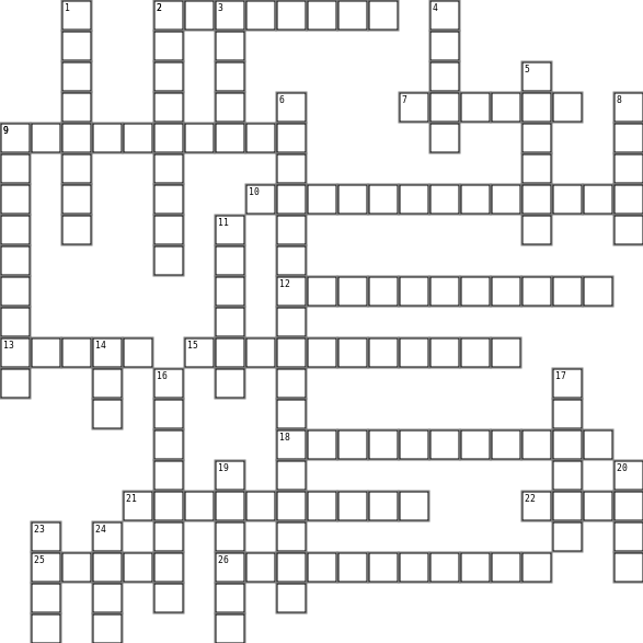stats and prob  Crossword Grid Image