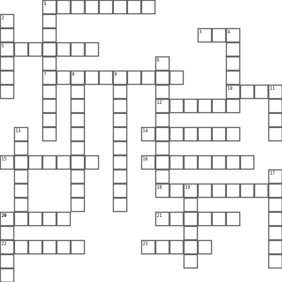 Crosswords of Remembrance Crossword Grid Image