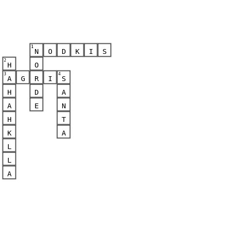 lieta Crossword Key Image