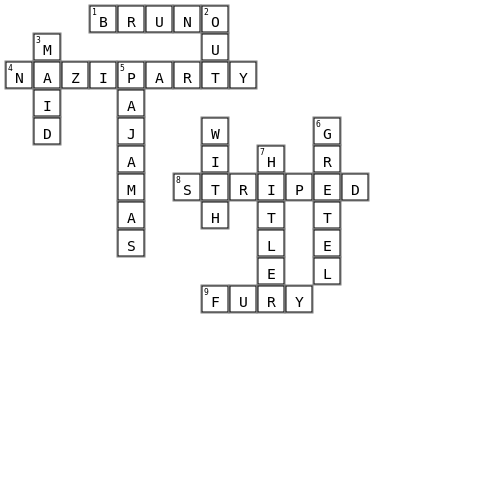 The Boy In Striped Pajamas Crossword Crossword Key Image