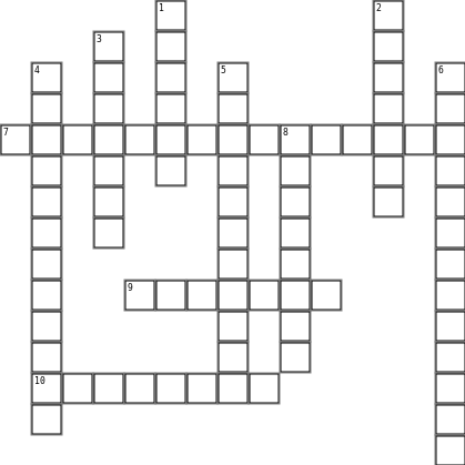 Thanks Giving Crossword Grid Image