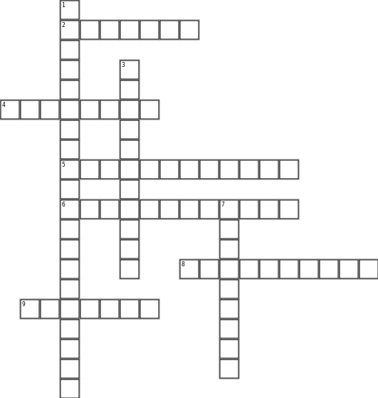 Cells Crossword Grid Image