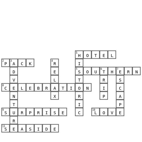 Surprise Crossword Key Image