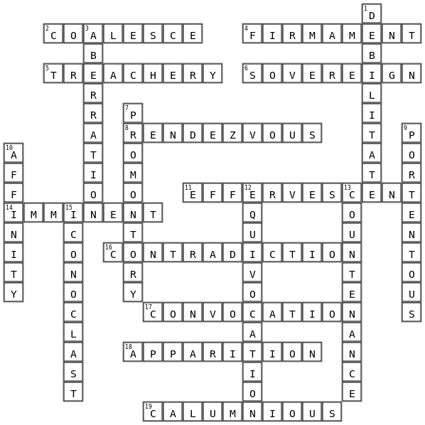 Words Crossword Key Image