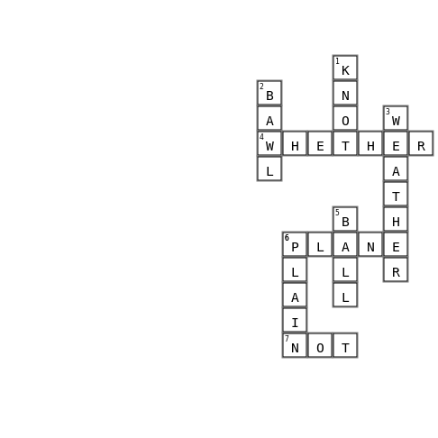 Homephones Crossword Key Image